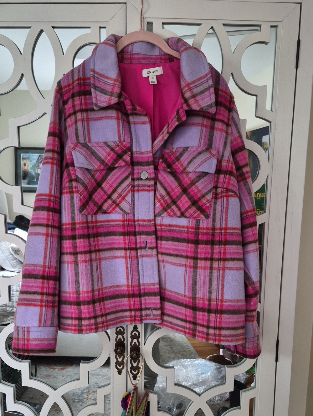 Lavender & Pink Plaid Jacket